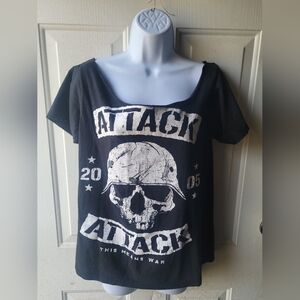 Altered / Customized Attack Attack Band Shirt Size Medium